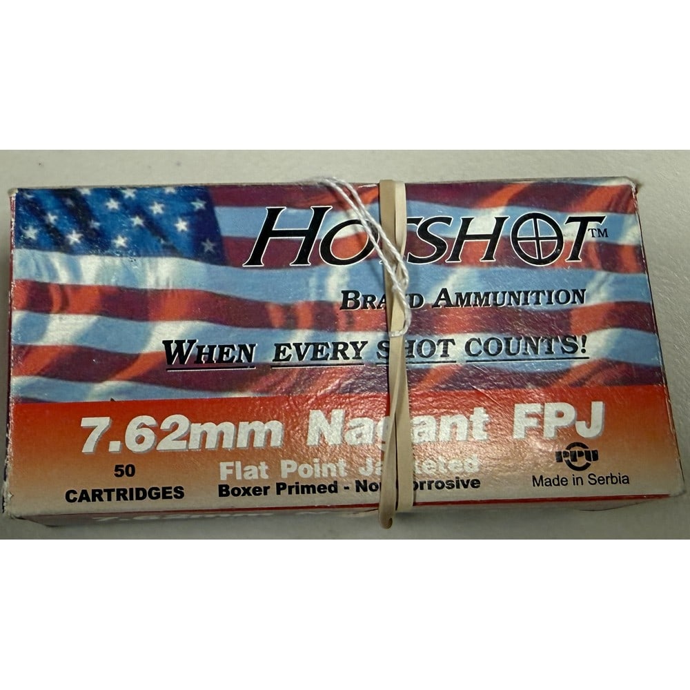 Box Of Hotshot Ammo 7.62 Nagant Fpj (1 of 2)