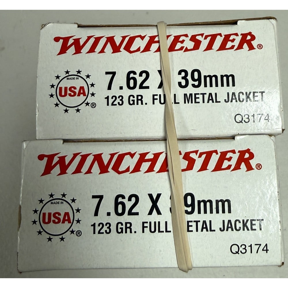 (2) Boxes Winchester 7.62x 39 Mm Fmj (1 of 1)