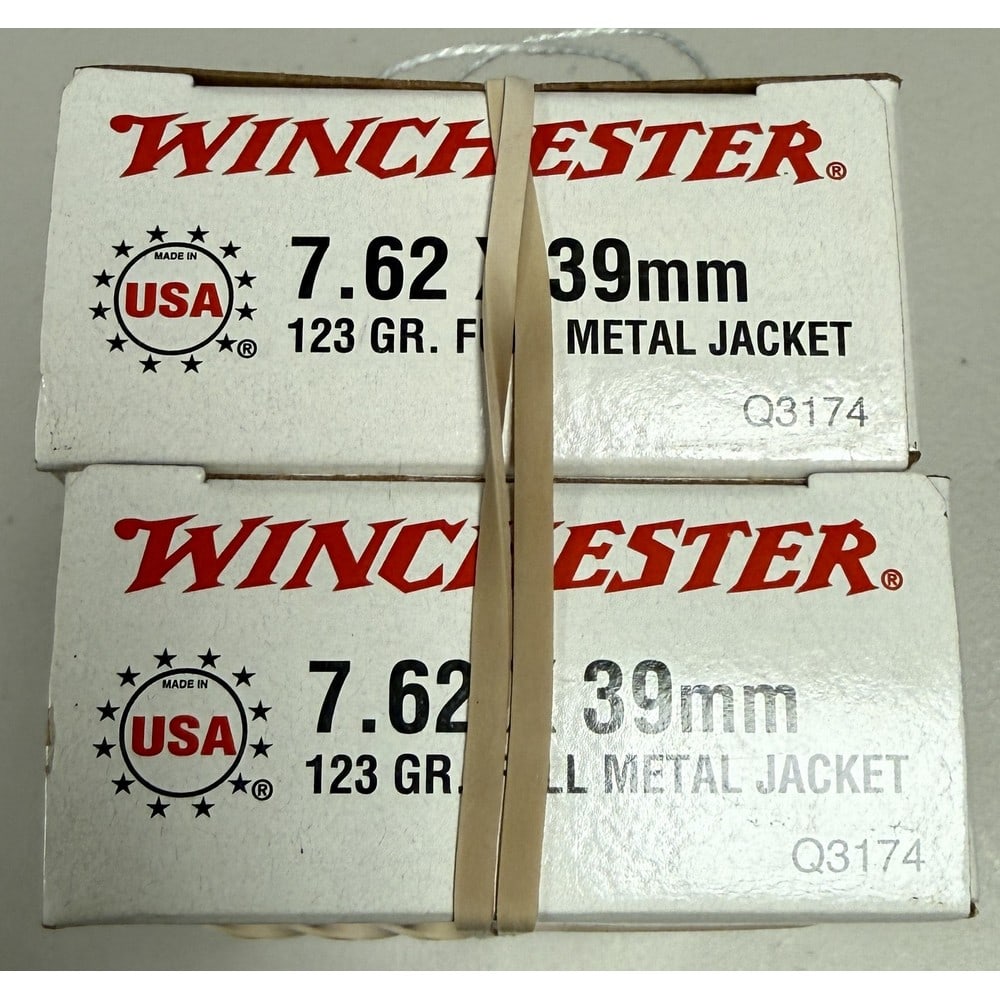 (2) Boxes Winchester 7.62x 39 Mm Fmj (1 of 1)