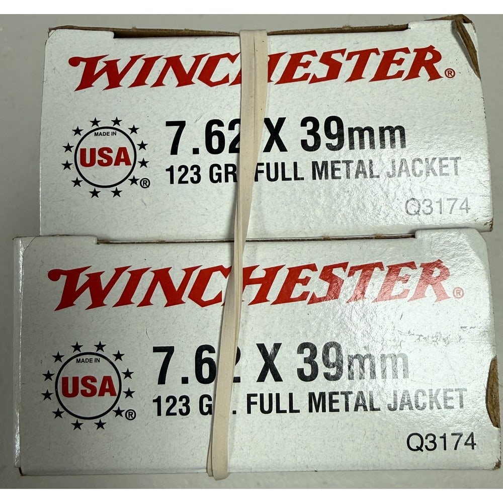(2) Boxes Winchester 7.62x 39 Mm Fmj (1 of 1)