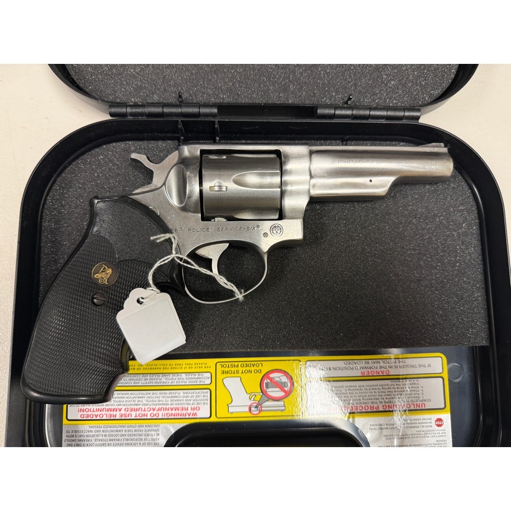 Ruger Police Service 6 Revolver 357 Magnum: Like New In Mismatched Case