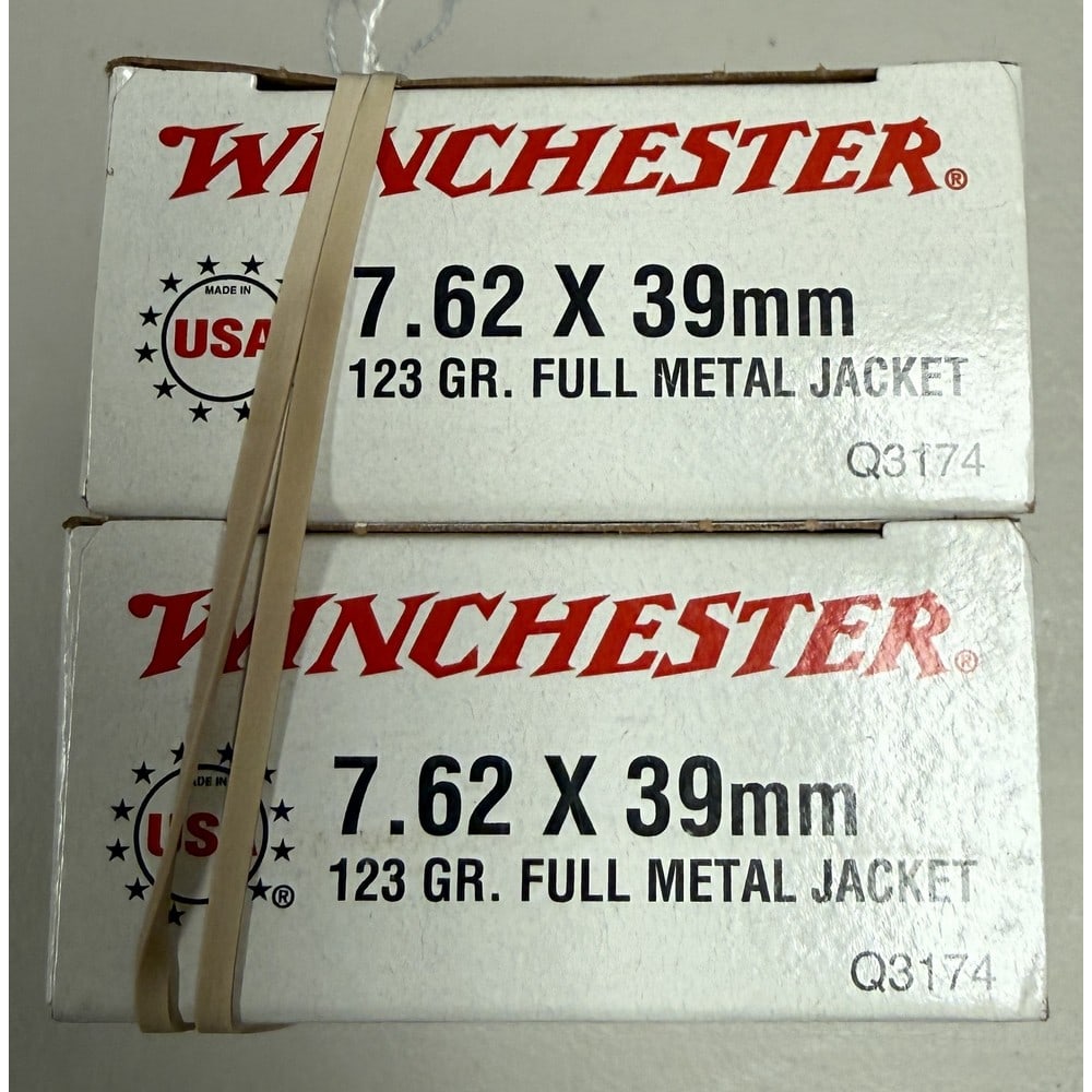(2) Boxes Winchester 7.62x 39 Mm Fmj (1 of 1)