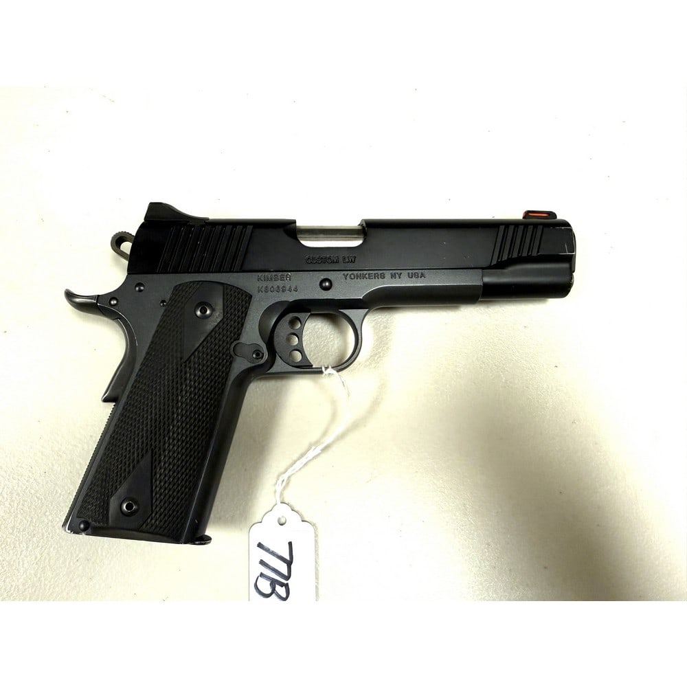 Kimber Custom Lw Pistol 45 Acp: Nice Shape In Mismatched Plastic Case