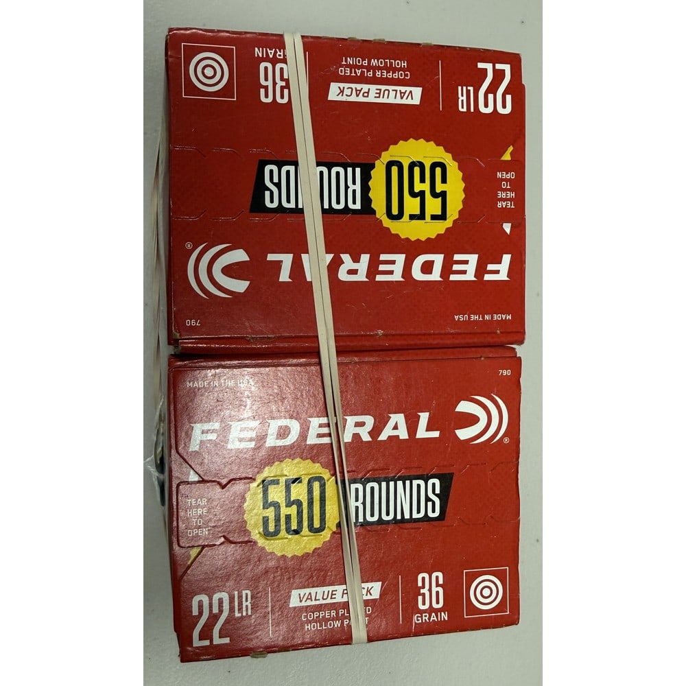 (2) 550 Round Federal 22 Caliber (1 of 1)