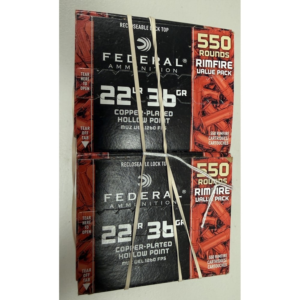 (2) 550 Round Federal 22 Caliber (1 of 1)