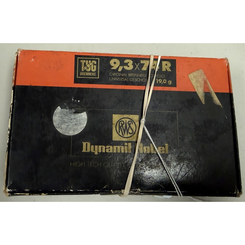 Box Of Dynamit Nobel Ammo 9.3x74r: Box Of Dynamit Nobel Ammo 9.3x74r