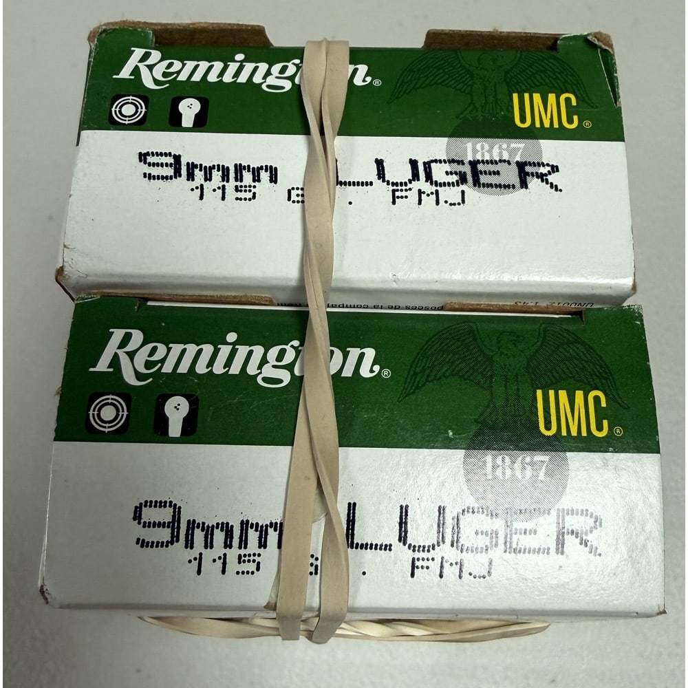 (2) Boxes Of Remington 9mm Luger Ammo (1 of 2)