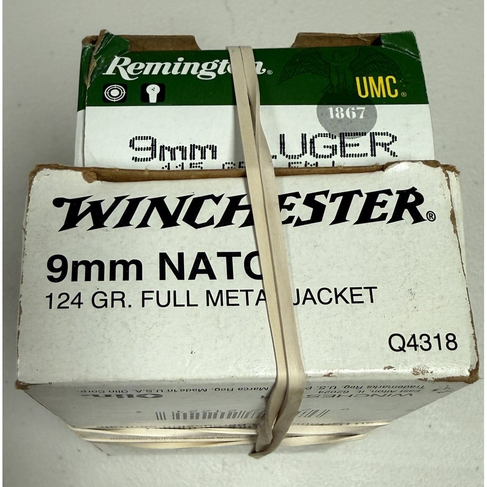 (2) Boxes 9mm Ammo (1 of 2)