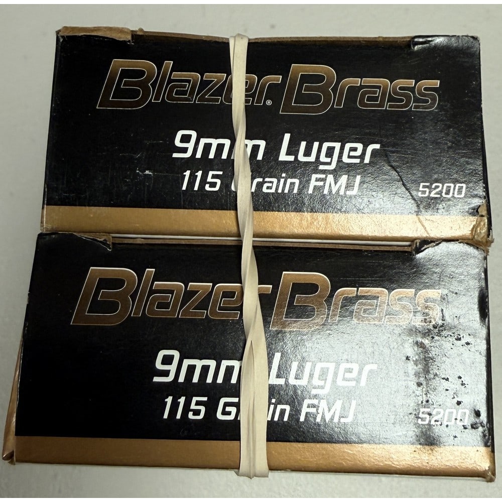 (2)boxes Of Blazer 9mm Rounds (1 of 2)