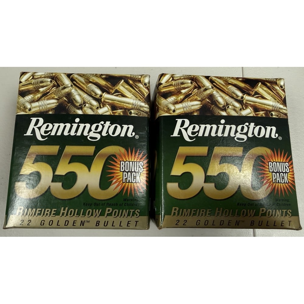 (2) 550 Round Remington 22 Caliber: (2) 550 Round Remington 22 Caliber