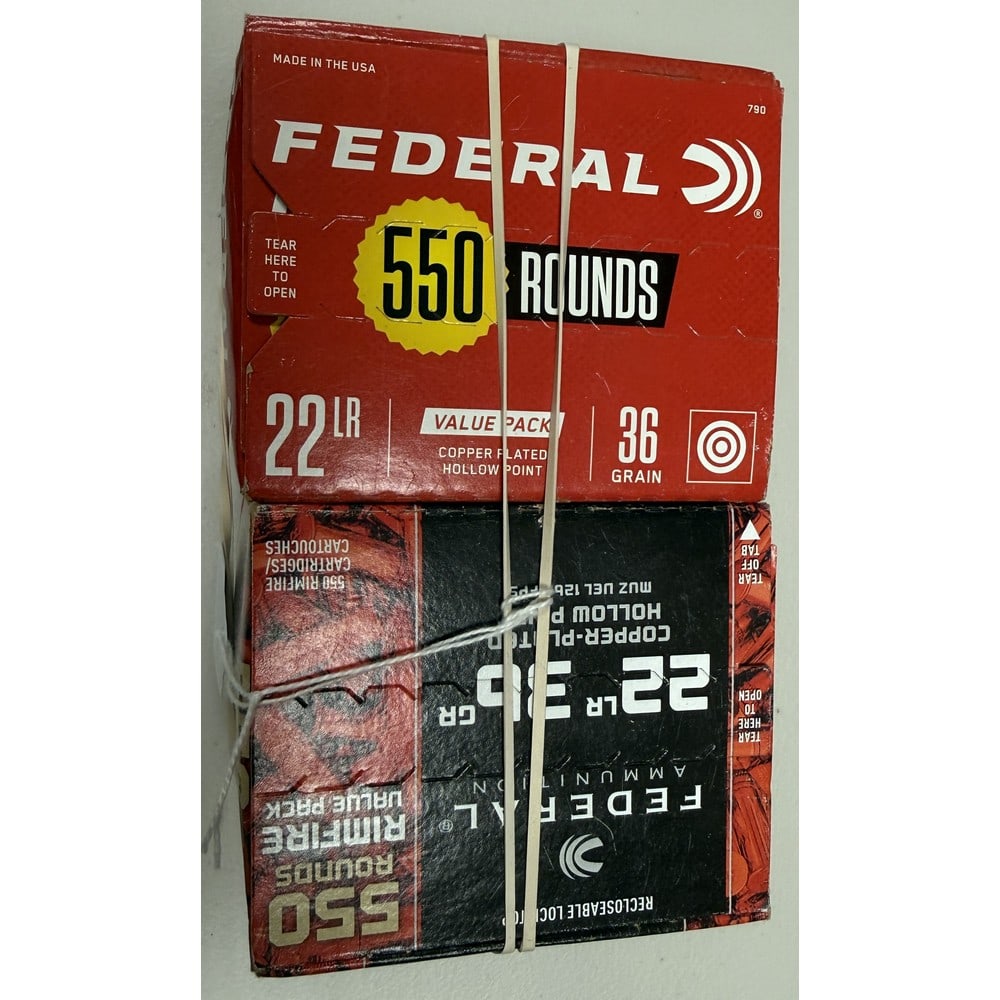(2) 550 Round Federal 22 Caliber (1 of 1)