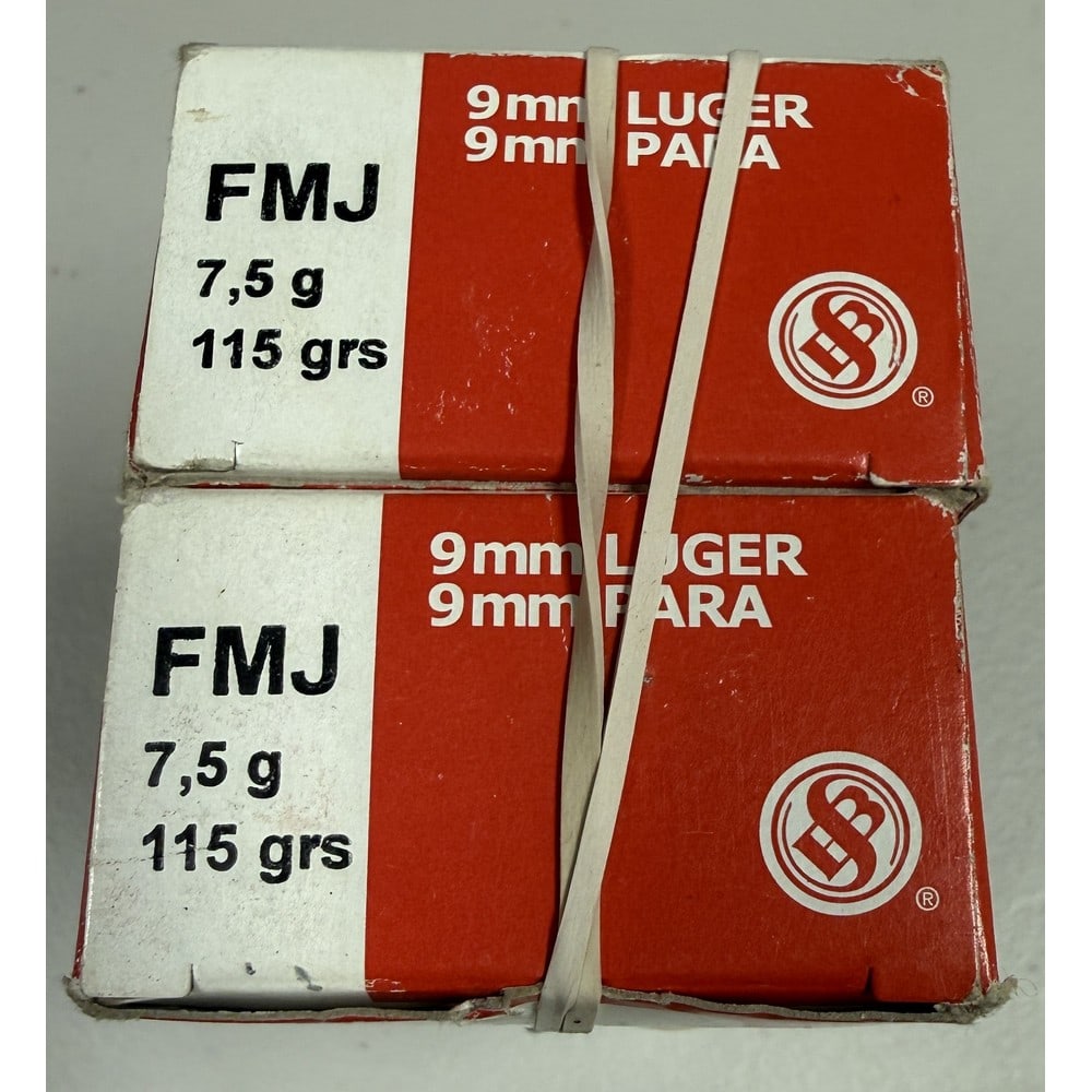 (2) Boxes 9mm Luger Ammo (1 of 2)