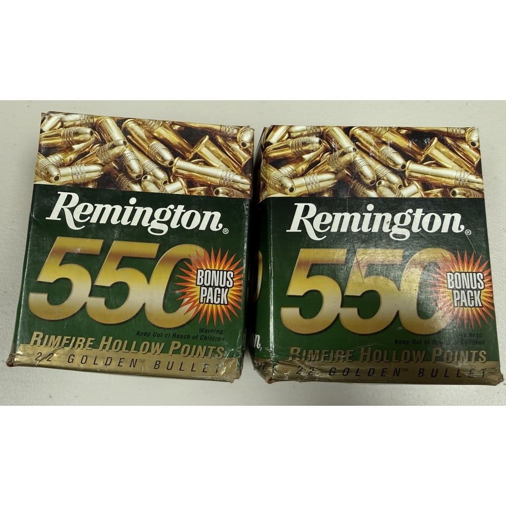(2) 550 Round Remington 22 Caliber: (2) 550 Round Remington 22 Caliber