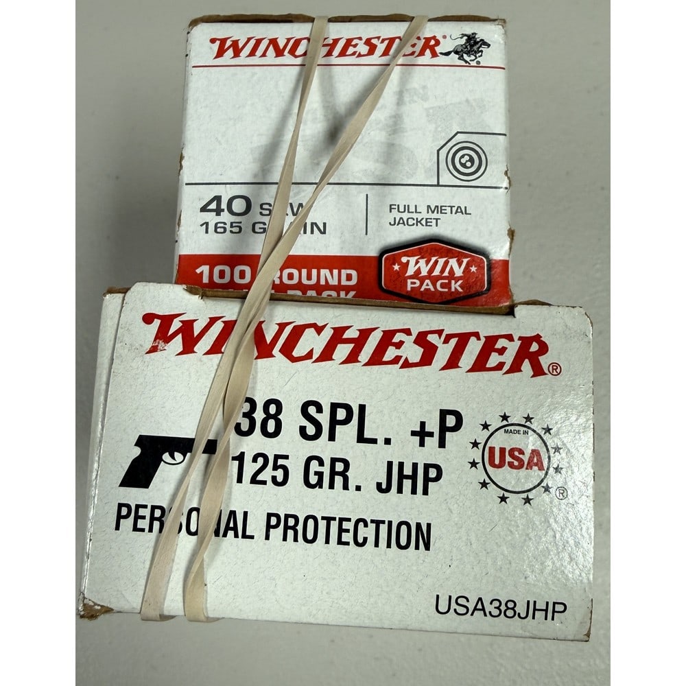 (2) Boxes Of Handgun Ammo 40 Sw 38 Special (1 of 2)