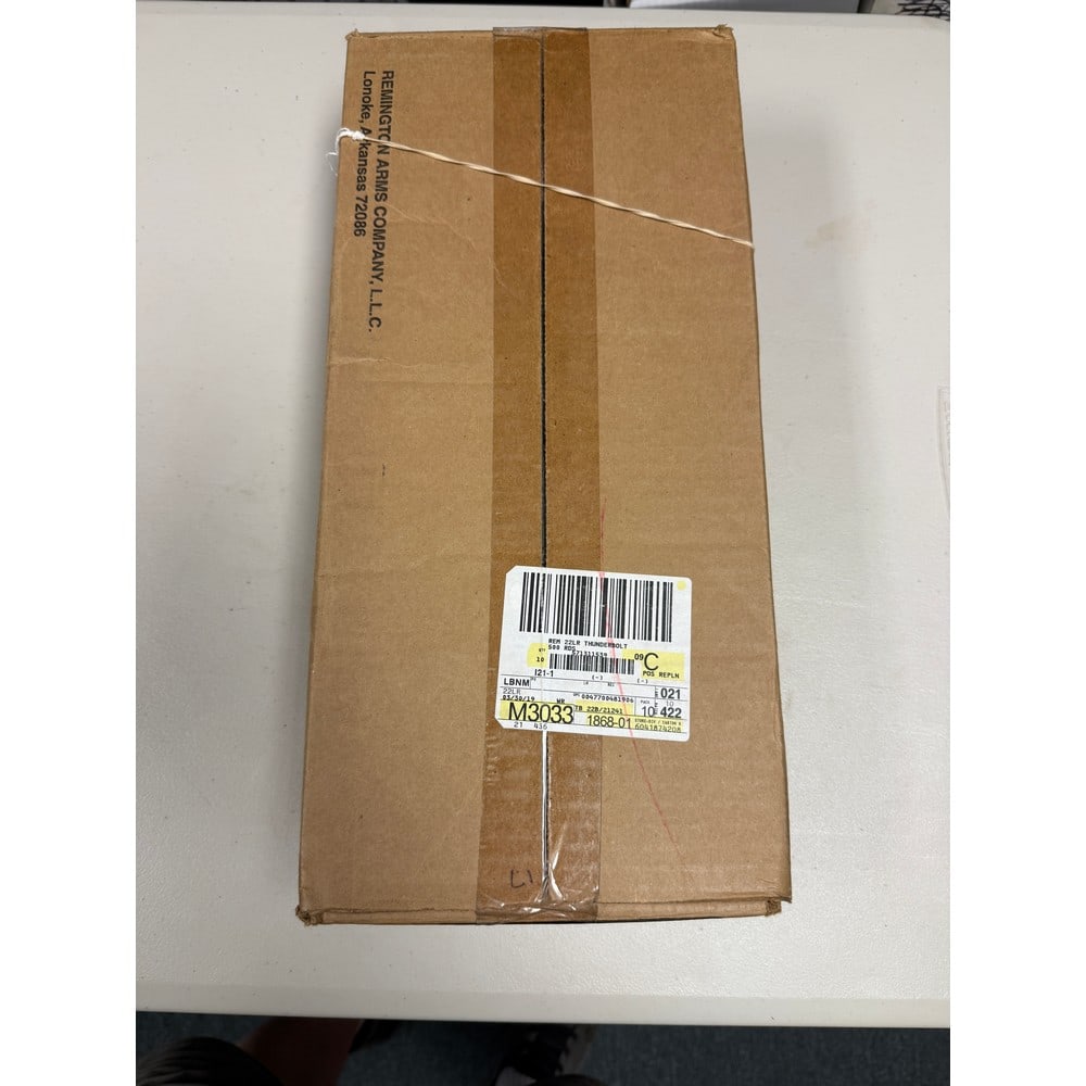 5000 Round Case Of Remington 22 Thunderbolt: 5000 Round Case Of Remington 22 Thunderbolt