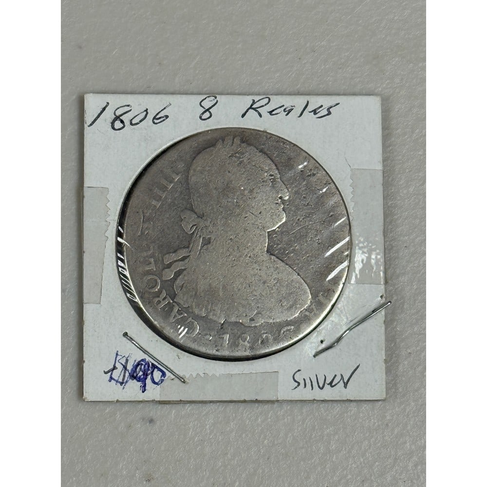 1806 8 Reales Silver Coin (1 of 2)