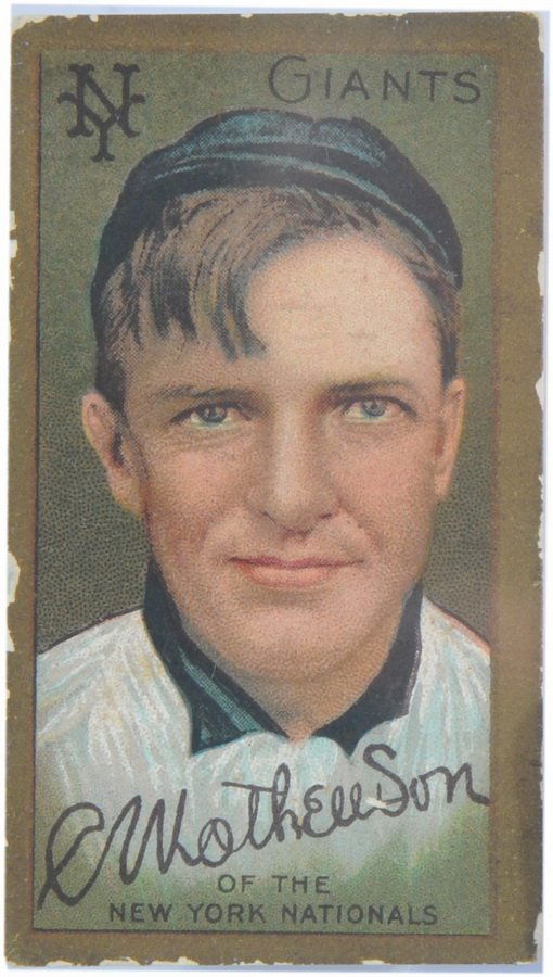 1911 Christy Mathewson Hall of Fame: Hassan Cork Tip Cigarettes Card