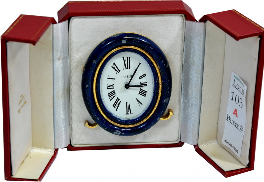 Cartier Desk Clock in original box: Cartier Desk Clock in original box
