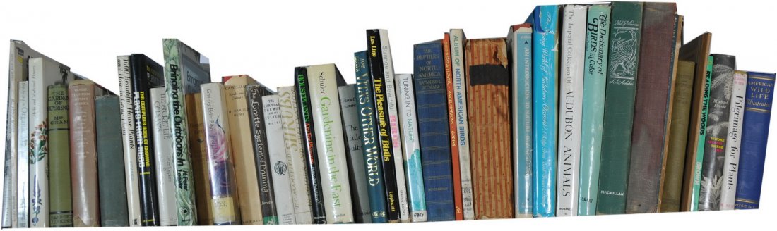 Books about natural history: To include: The Illustrated Natural History by Rev. J.G.Wood 1862, John Kieran Introduction to Nature, The Living World of Audubon by Clement, The Imperial Collection of Audubon Animals, The Dictionar