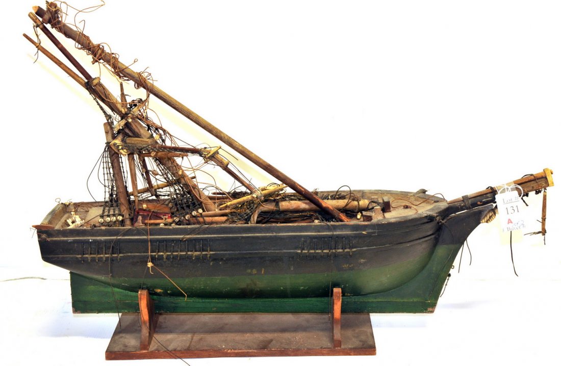 Pair of Ship Models: Both Ships need mast repair one measures 23" second one is 15"