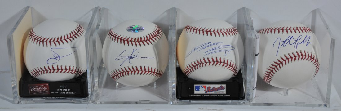 Collection of 7 Signed Baseballs: All Red Sox including Papelbon, Hansen, Drew, Cora, Delcarmen, Lugo and Tavarez