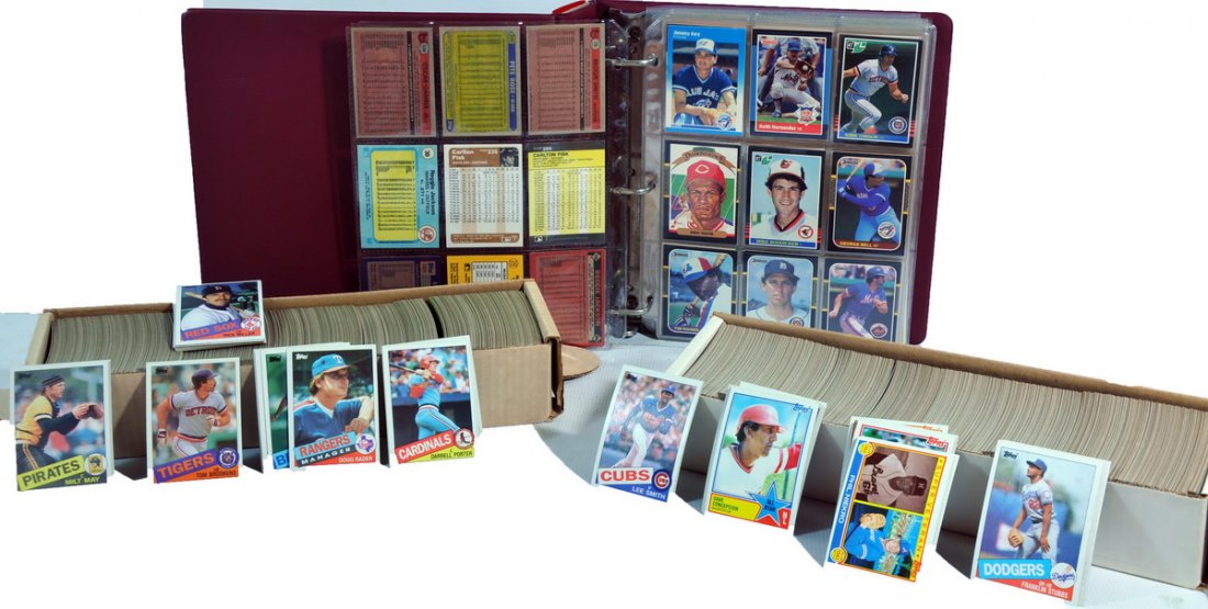 Collection of 70's and 80's baseball cards: Including complete 1983 and 1985 sets