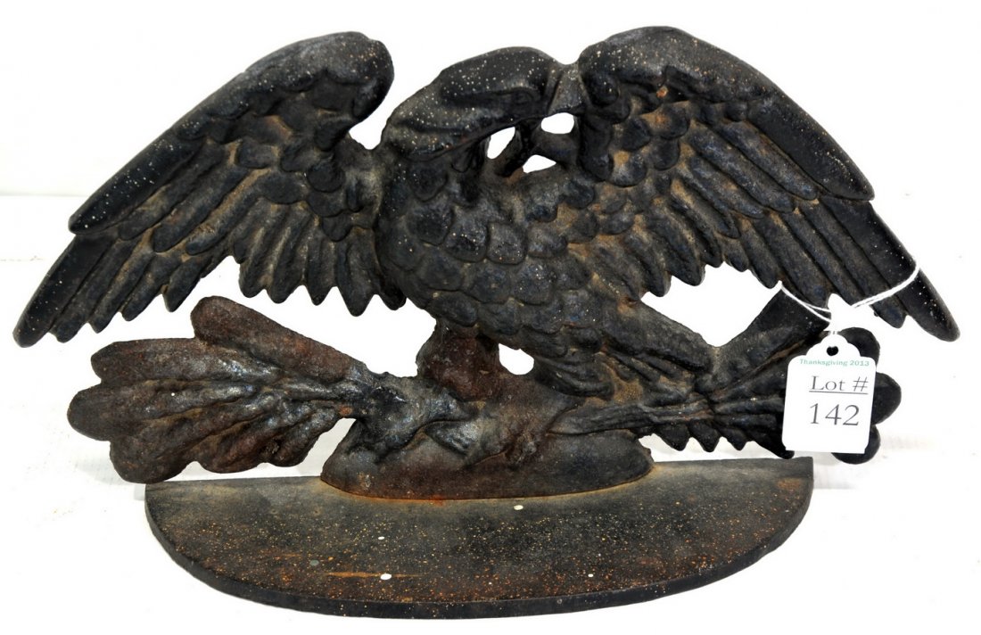 Cast Iron Eagle Doorstop 11": Cast Iron Eagle Doorstop 11"
