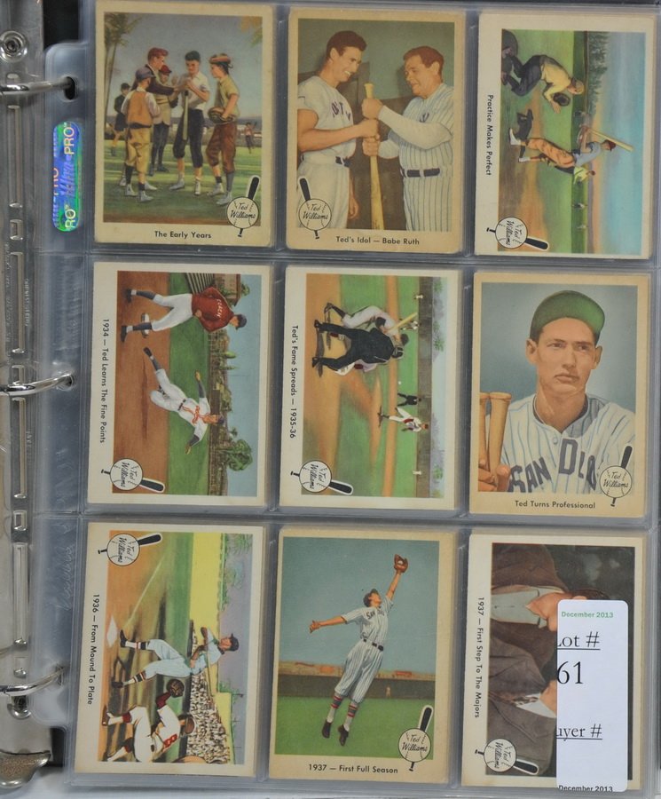 80 1959 Fleer Ted Williams Cards: 80 1959 Fleer Ted Williams Cards
