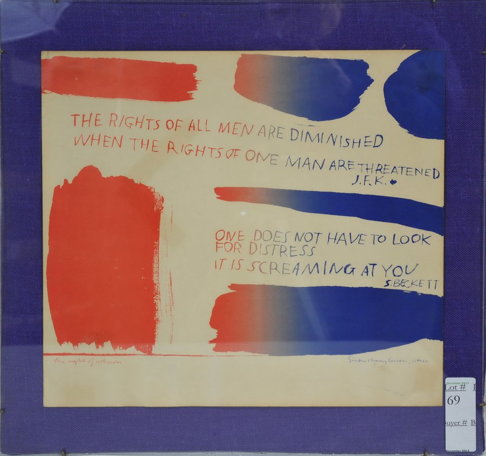 Sister Mary Corita Kent Print: The Rights of All Men
