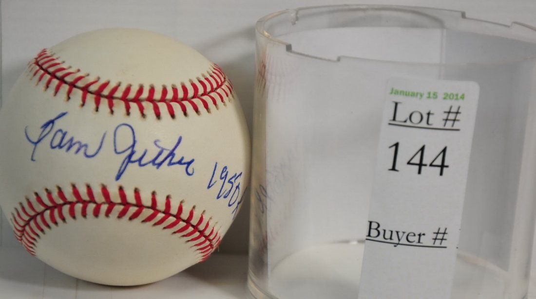 Sam Jethroe Signed Baseball JSA COA: Sam Jethroe Signed Baseball JSA COA