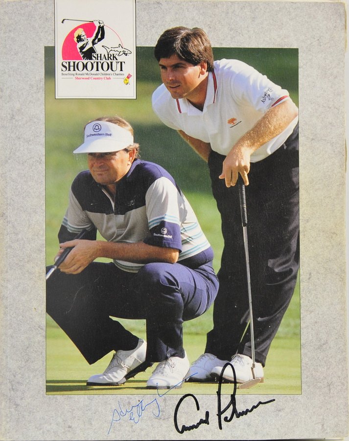 Golfing Program signed by 22 Pros: Including Arnold Palmer twice, Hale Irwin and more