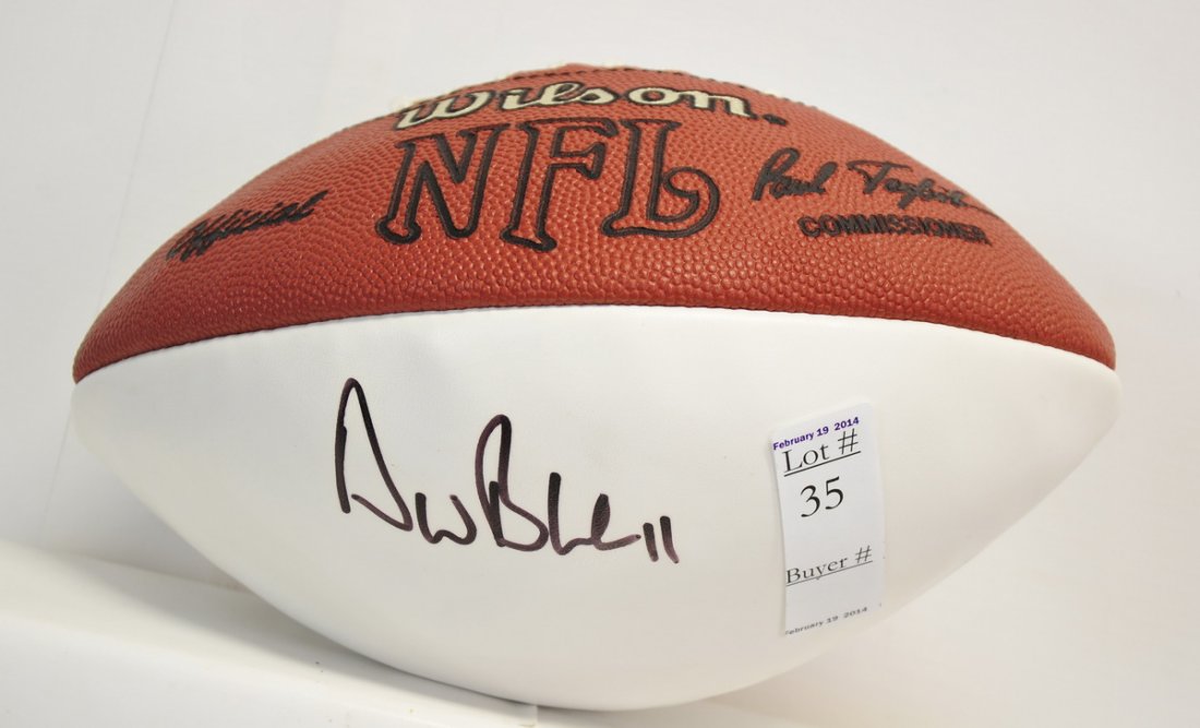 Drew Bledsoe Signed football JSA COA: Drew Bledsoe Signed football JSA COA