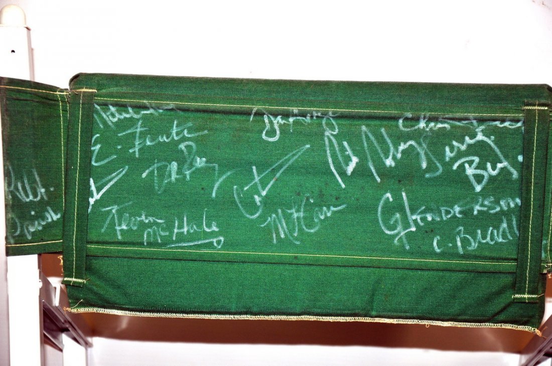 Boston Celtics Directors Chair: Signed by Larry Bird, Robert Parrish, Kevin McHale and more