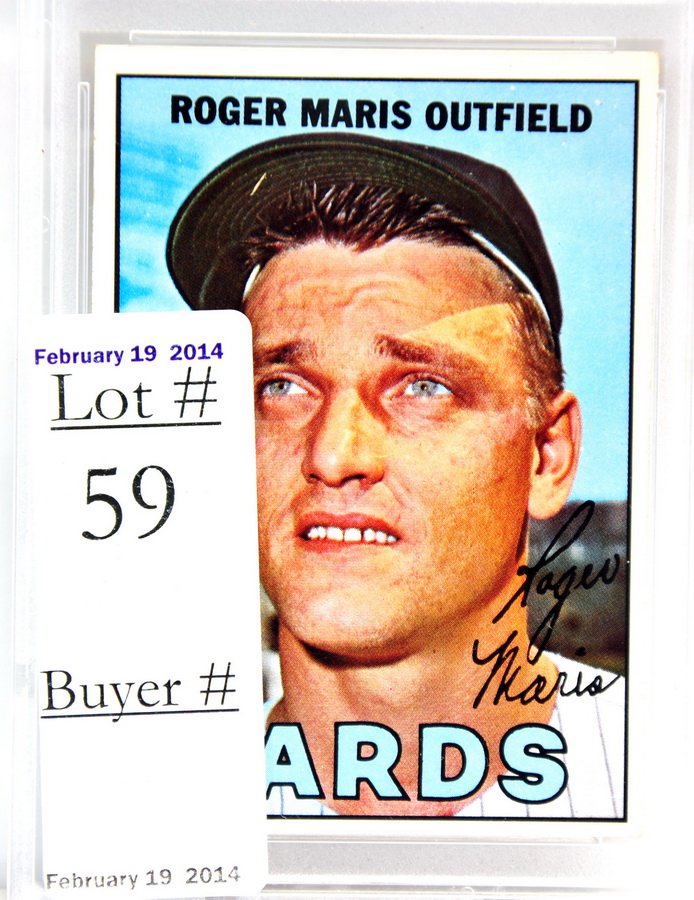 1967 Topps Roger Maris PSA 7: 1967 Topps Roger Maris PSA 7