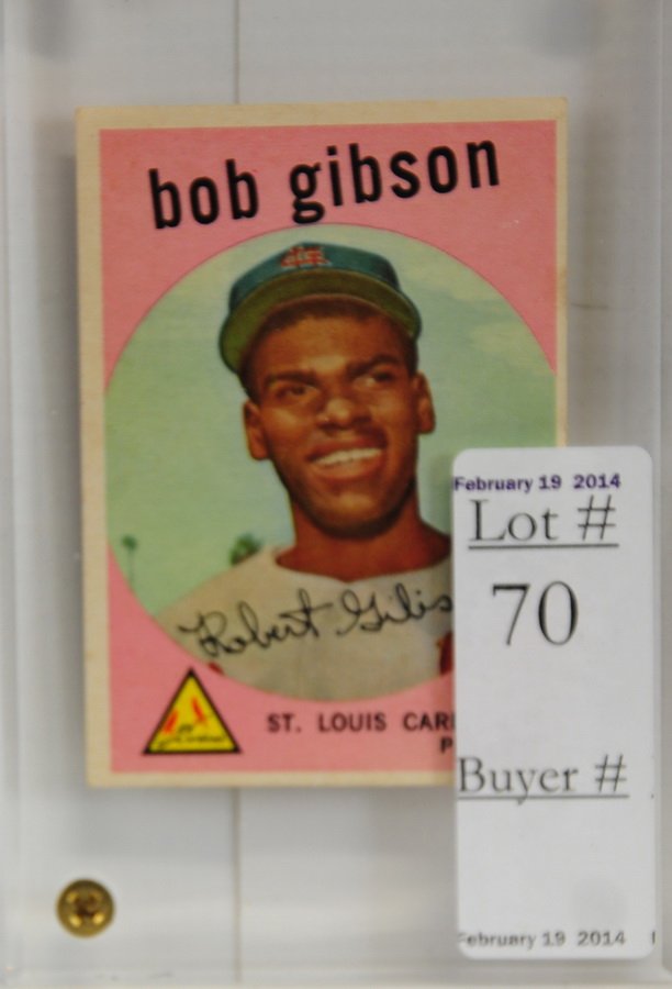 1959 Topps Bob Gibson: 1959 Topps Bob Gibson