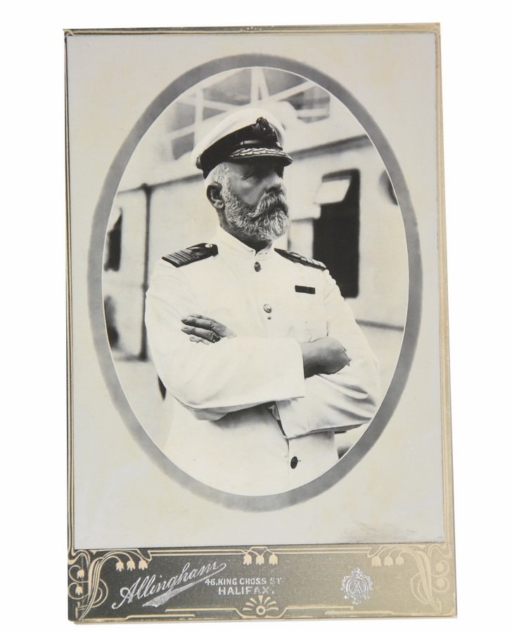 Cabinet card of Titanic Captain Edward John Smith: Cabinet card of Titanic Captain Edward John Smith
