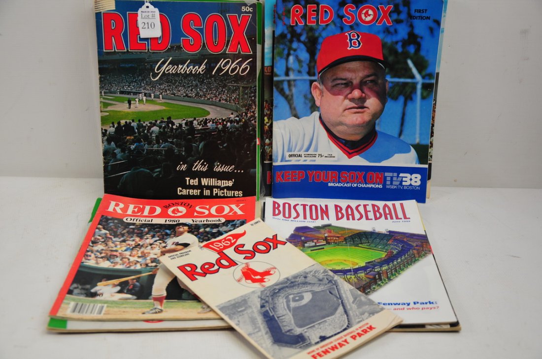 Collection of Red Sox Programs: Including 1986 World Series Program, 1962 Program and many more