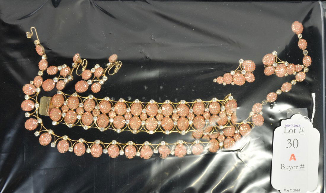 6 Piece Set of Designer Jewelry: Kramer of New York Signed Jewelry