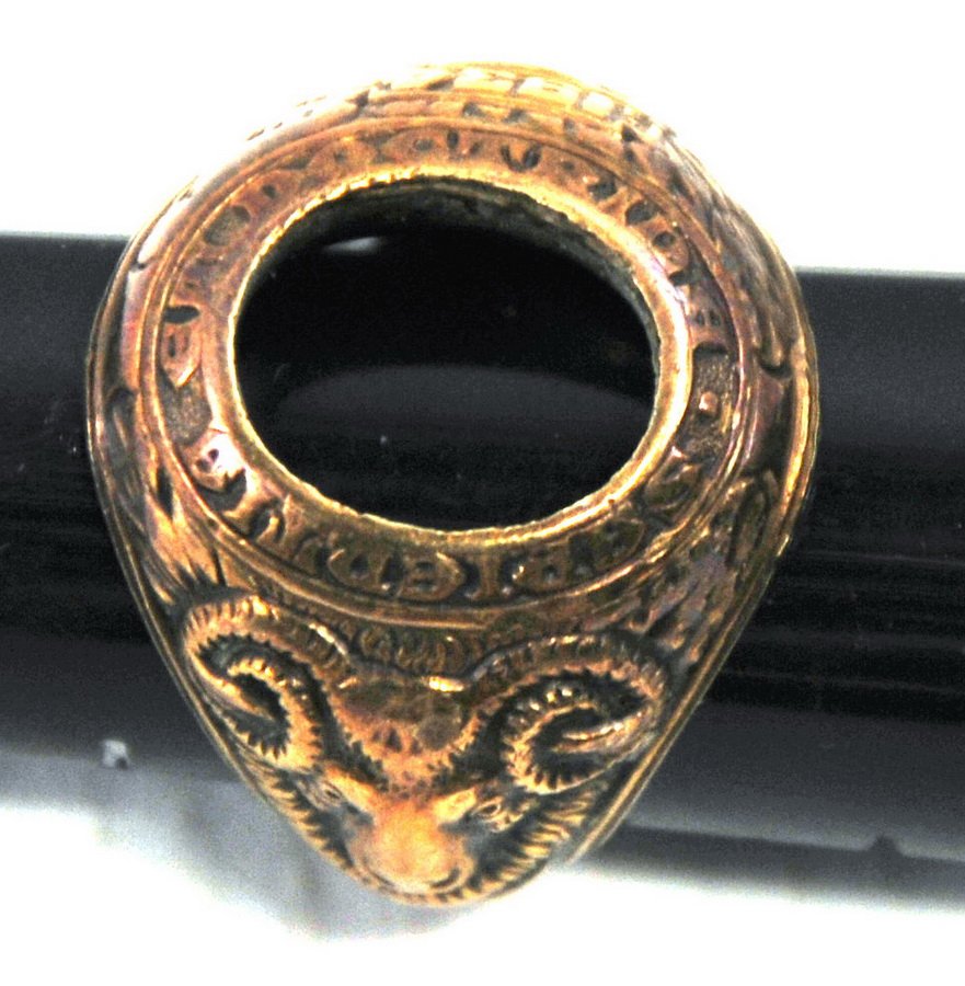 10 K Gold Class Ring: Missing stone, weighs .75 ozt.