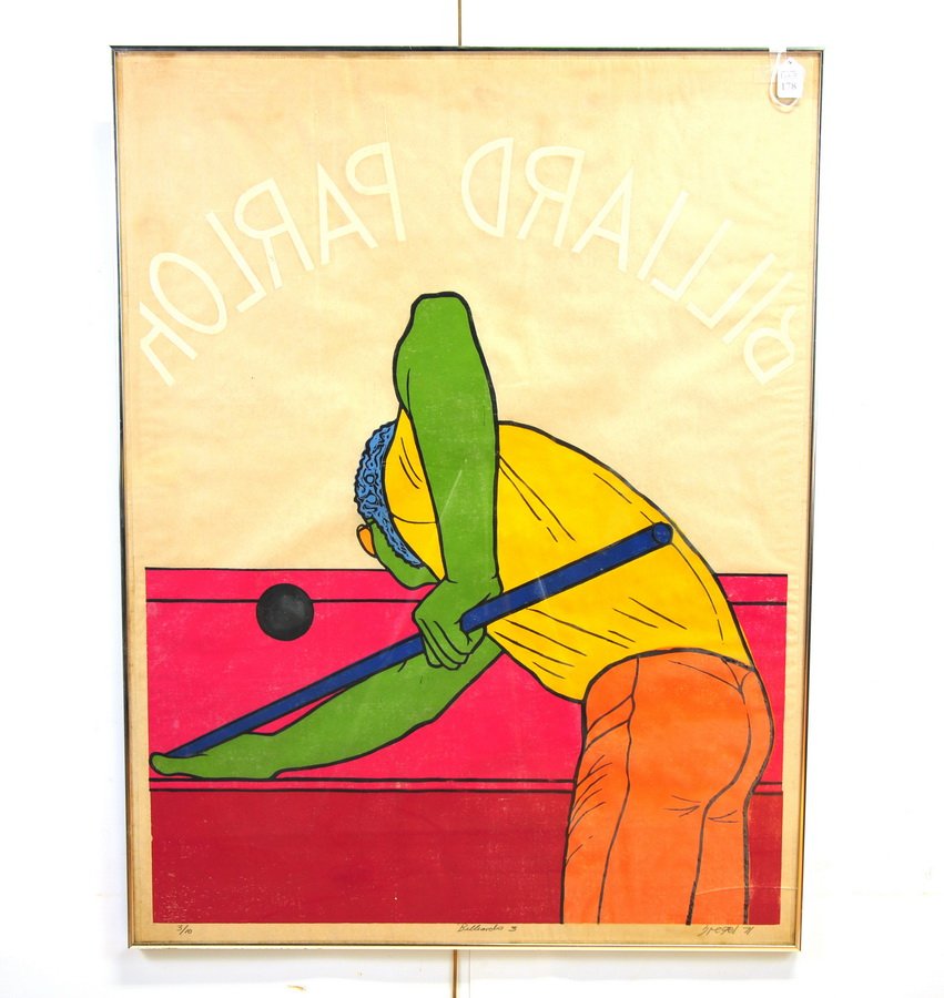 Mixed Media Artwork Signed Hegel, '71: Mixed Media Artwork Signed Hegel, '71