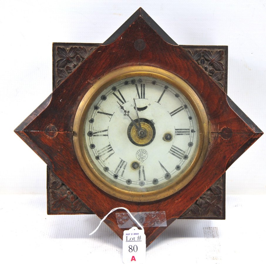 Unusual New Haven Star Clock: Unusual New Haven Star Clock