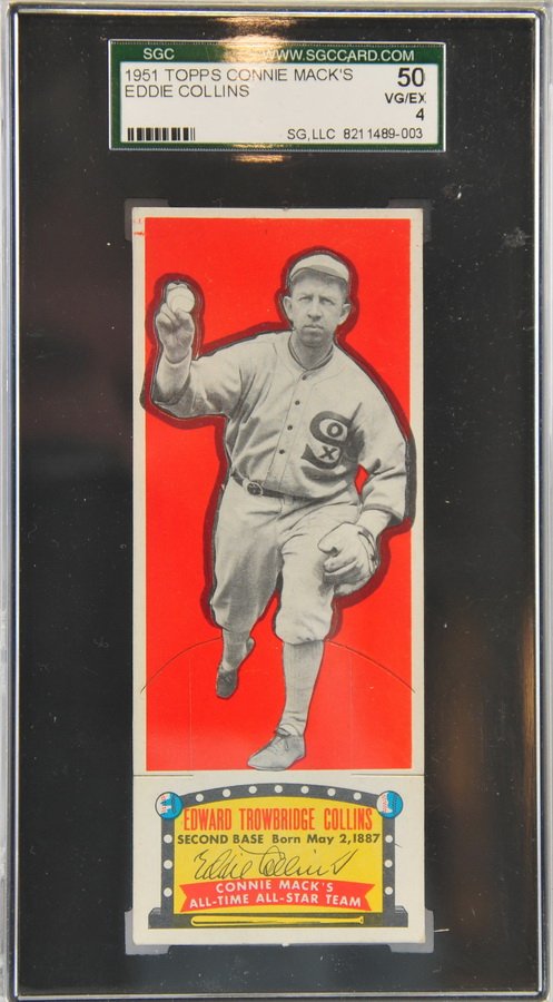 1951 Connie Mack Eddie Collins SGC 50: 1951 Connie Mack Eddie Collins SGC 50