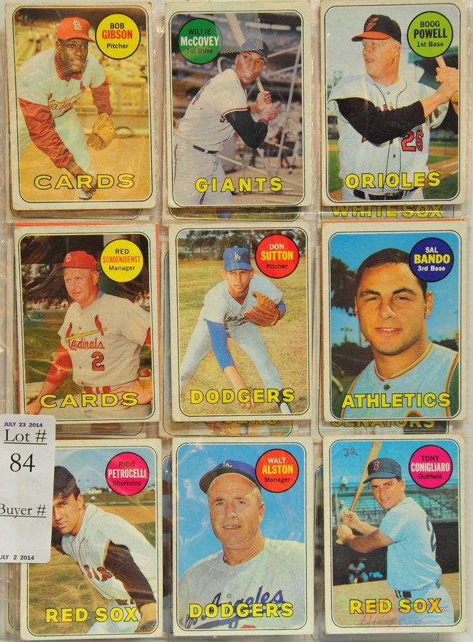 20 1969 Topps Baseball cards: 20 1969 Topps Baseball cards