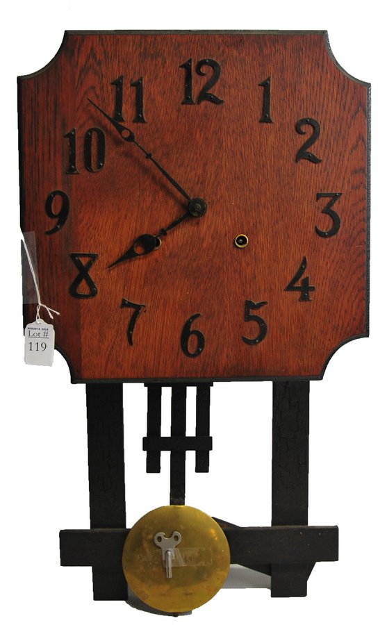 Mission Oak Wall Clock: Mission Oak Wall Clock