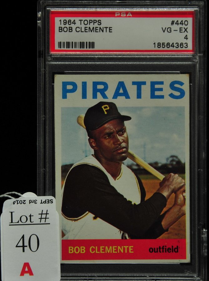 1964 Topps Roberto Clemente PSA 4: 1964 Topps Roberto Clemente PSA 4
