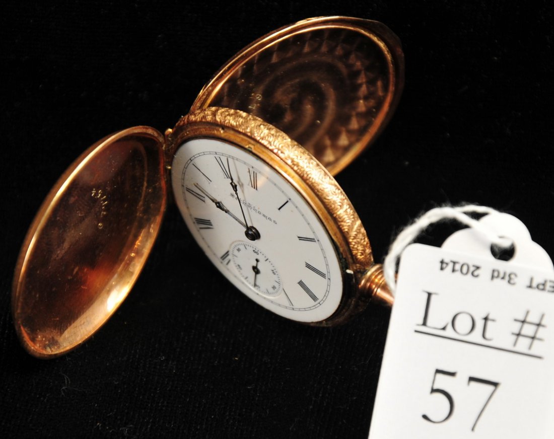 14Kt. Seth Thomas Pocket Watch: Weighs 50 Grams with movement not running.