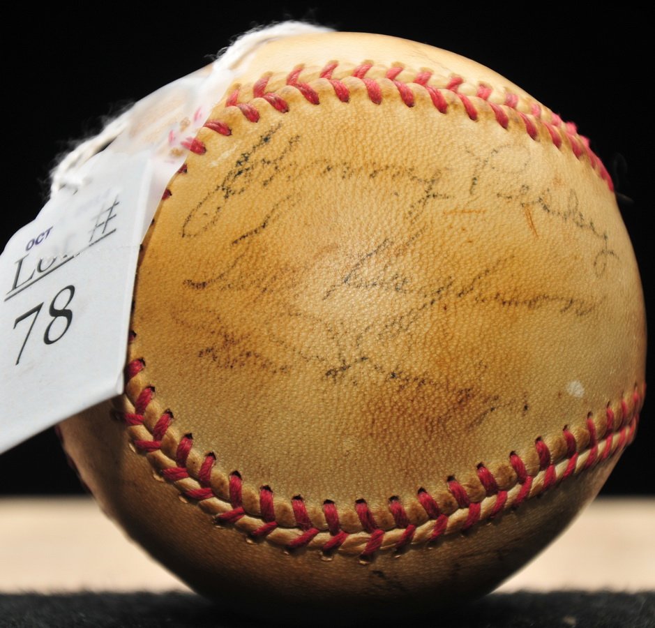 1950's Boston Red Sox Signed Ball: Signed by Johnny Pesky, Dom DiMaggio and more