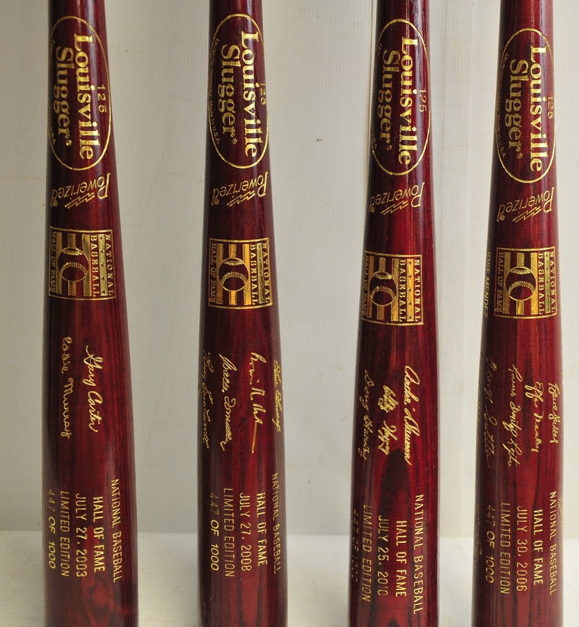 4 Hall Of Fame Induction Bats: Herzog, Dawson, Bruce Sutter,Goose Gossage, Eddie Murray