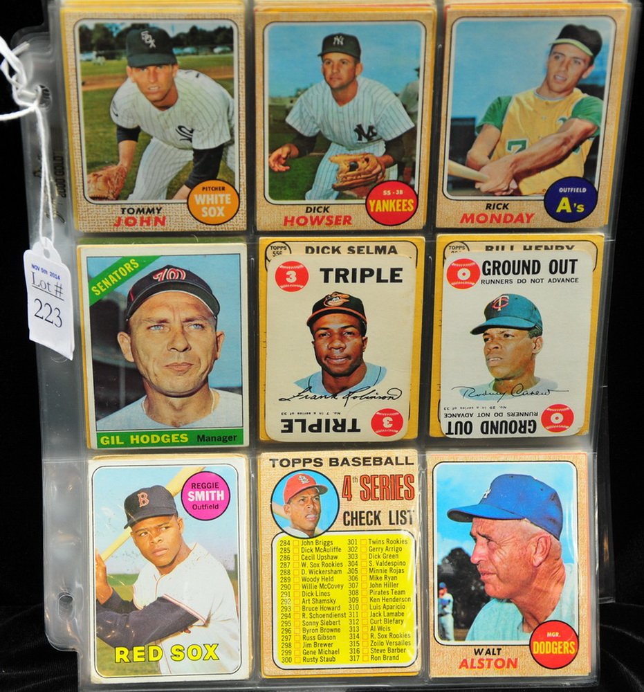 Two hundred 1960's and 1970's baseball cards: includes Ryan, Jackson, Carew, Robinson, Seaver, Brett and more.
