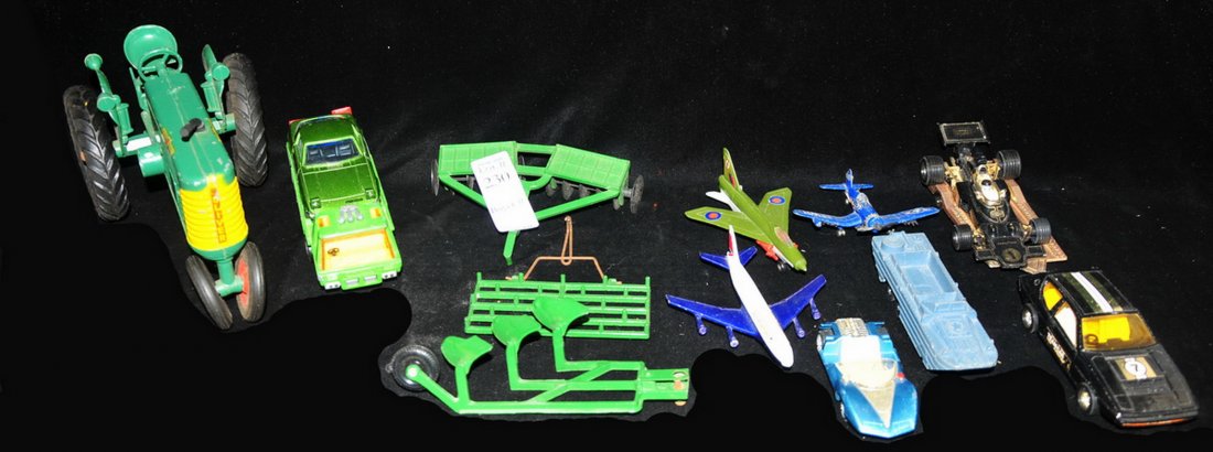 Collection of Toys Including Oliver Tractor: with airplanes and more